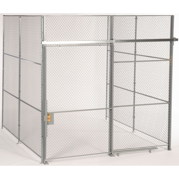 Fordlogan By Spaceguard 3 Wall, Wire Partition Cage, 20 X 20, 10Ft High, No Top FL3S202010